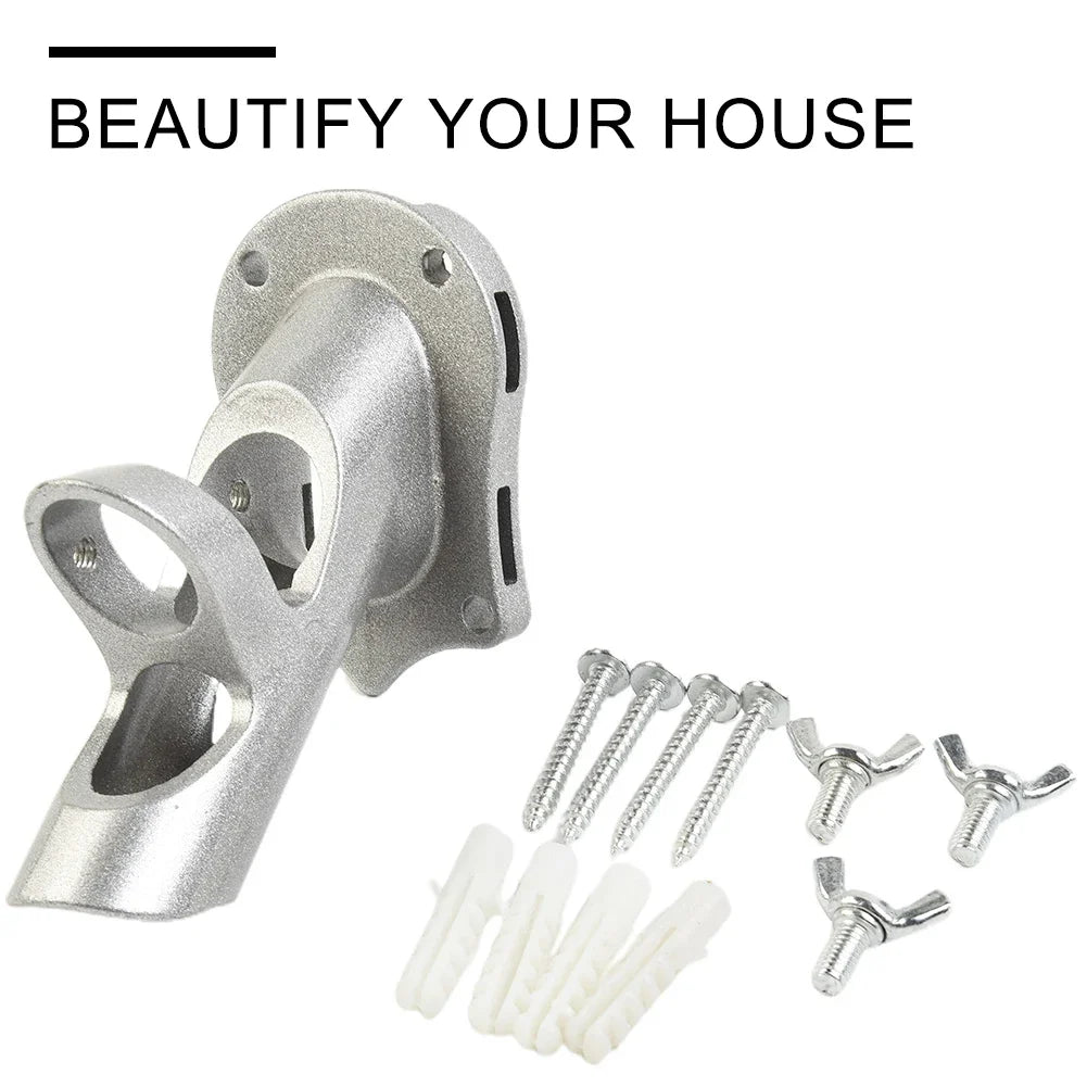 Heavy Duty Aluminum Flag Pole Holder – Wall Mount Base Flag Pole Holder Qme