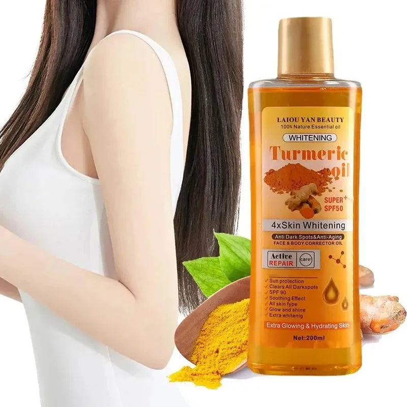 YOUNGCOME Turmeric Ginger Face Serum Oil 200ml – Skin Moisturizer Face Serum Oil Qst