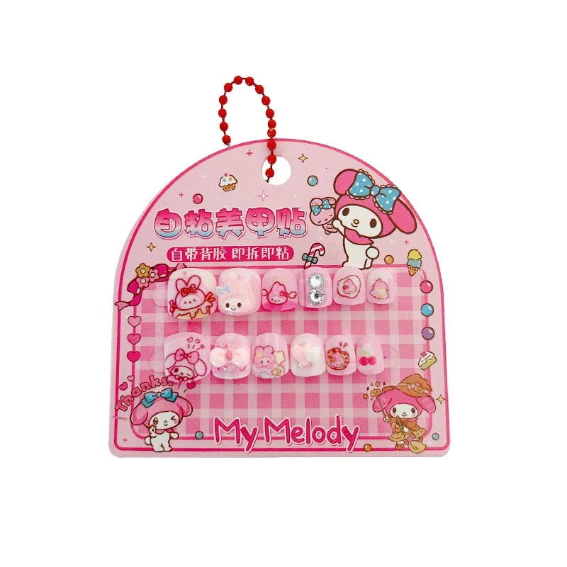 Hello Kitty Kuromi 3D Nail Art Stickers & Decals – Non-Toxic 3D Nail Art Stickers Qme