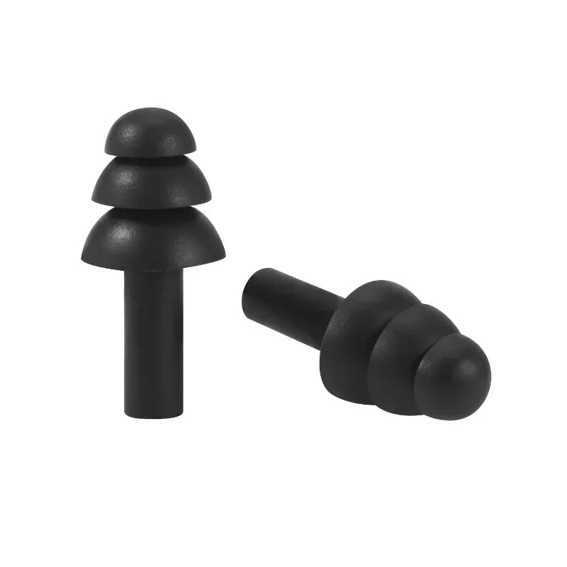 100 Pairs Reusable Silicone Earplugs – 32dB Noise Reduction Silicone Earplugs Qme