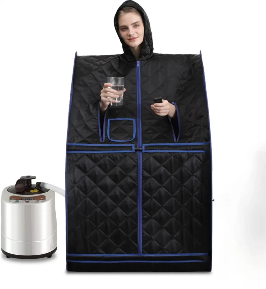 Portable Full Body Steam Sauna Tent & 1500W Steamer Portable Steam Sauna Qst Sauna with 2L steam