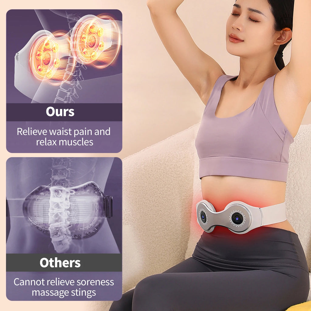 Suyzeko Waist Massager Belt – Heat, Red Light & Vibration Waist Massager Belt Qst