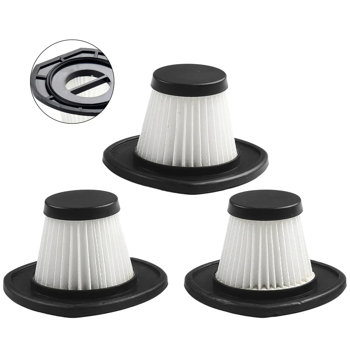 3-Pack R-6053 Vacuum Filter Replacement – Handheld & Cordless Vacuum Filter Qme