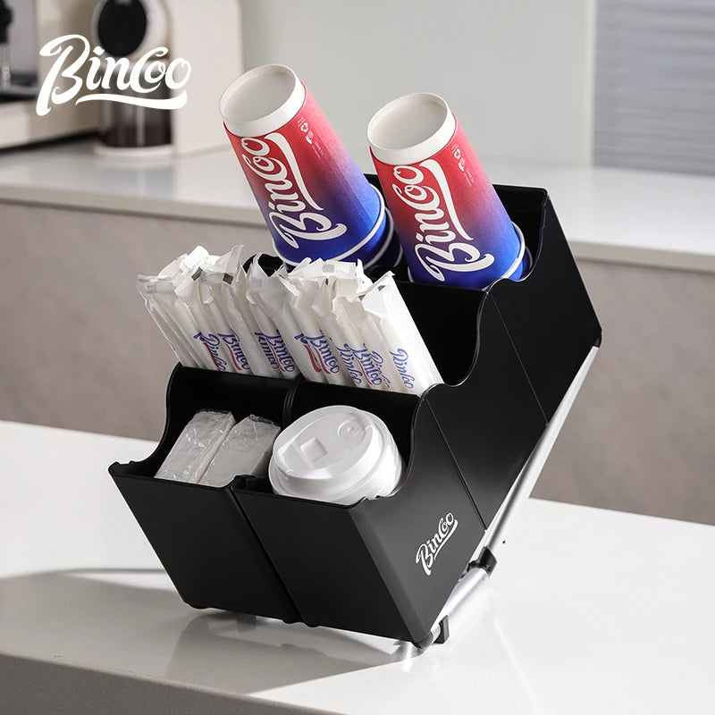 Coffee Station Organizer with Removable Stand & Caddy Countertop Organizer Qst