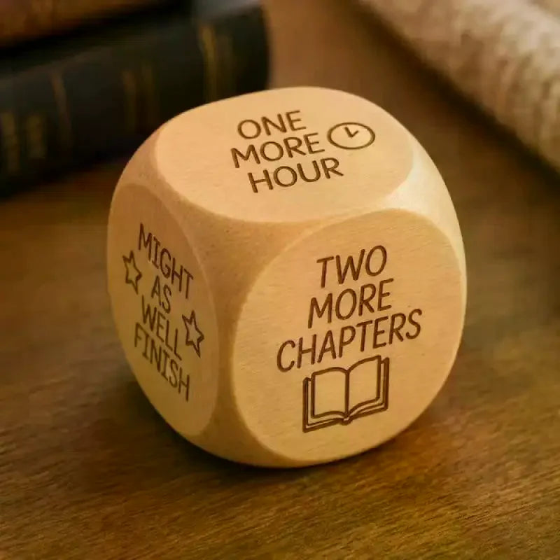 Wooden Decision Dice for Quilting, Sewing & Book Lovers Novelty Craft Dice Qme