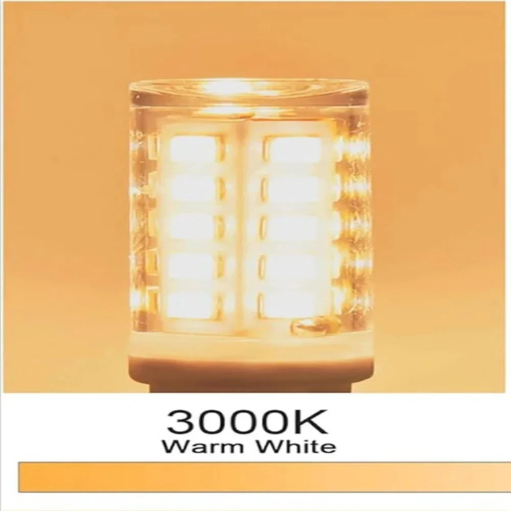 G9 LED Corn Bulb Warm Cool White 220V-240V – 10 Pack LED Light Bulb Qme Warm white