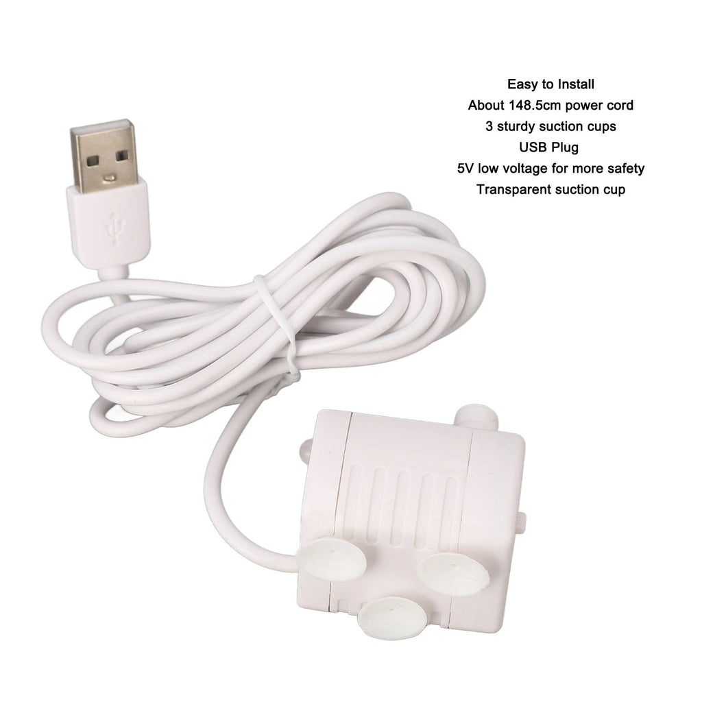 USB Pet Water Fountain Pump – Quiet Brushless Motor Replacement Fountain Pump Qst