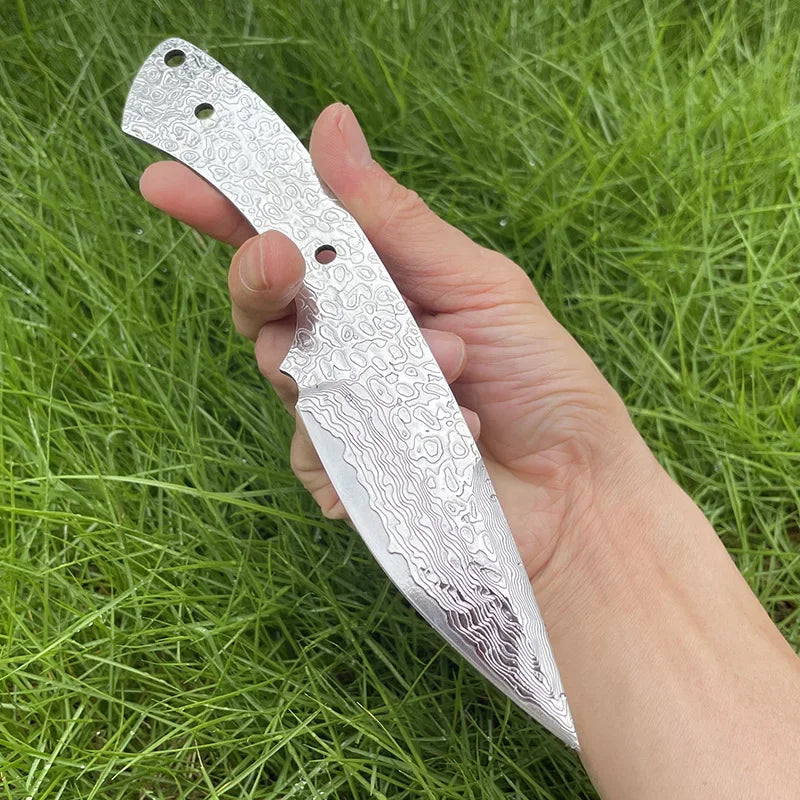Swayboo GV10 Damascus Steel Fixed Blade Knife Billet DIY Knife Billet Blank Qst