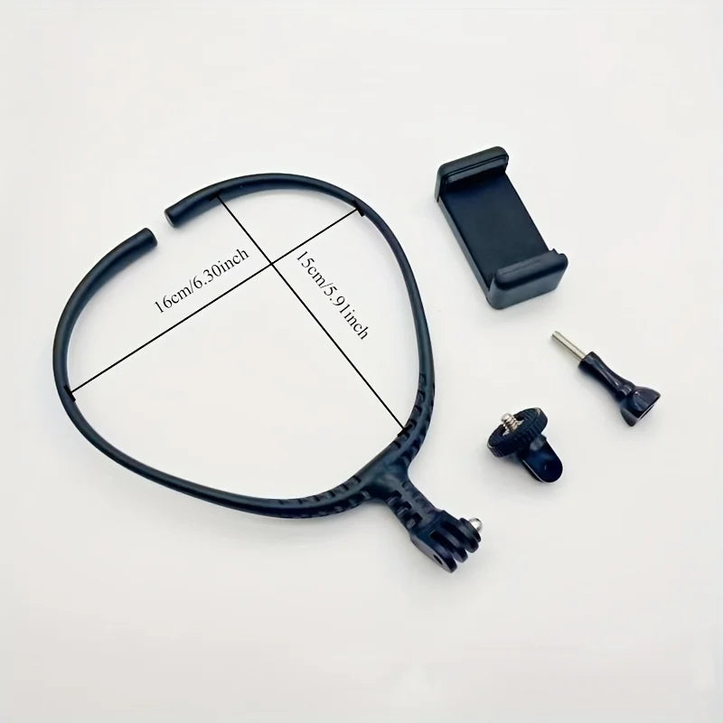 Neck Mount Phone Holder – POV Vlogging First-Person View Phone Neck Mount Qme