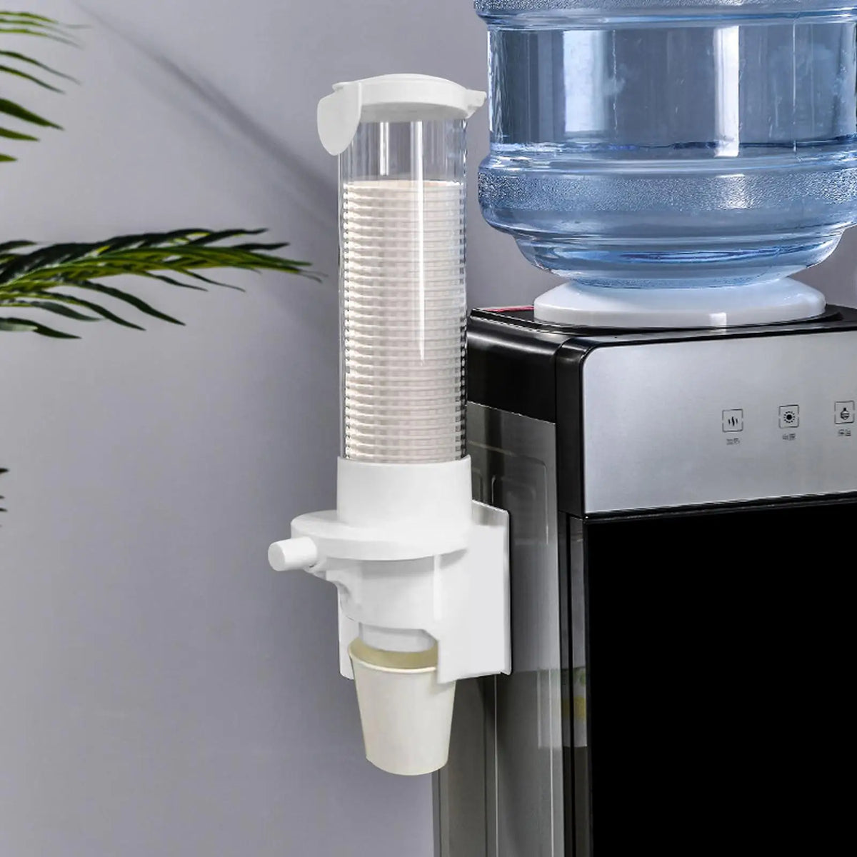Wall Mount Paper Cup Dispenser – Push Button, Fits 7oz Cups Cup Dispenser Qst