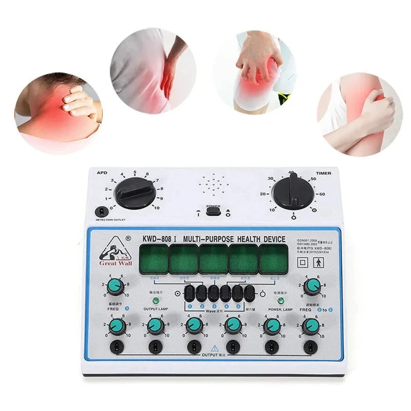 KWD808-I Electro Acupuncture Stimulator – 6 Channel EMS Device Acupuncture Stimulator Qst