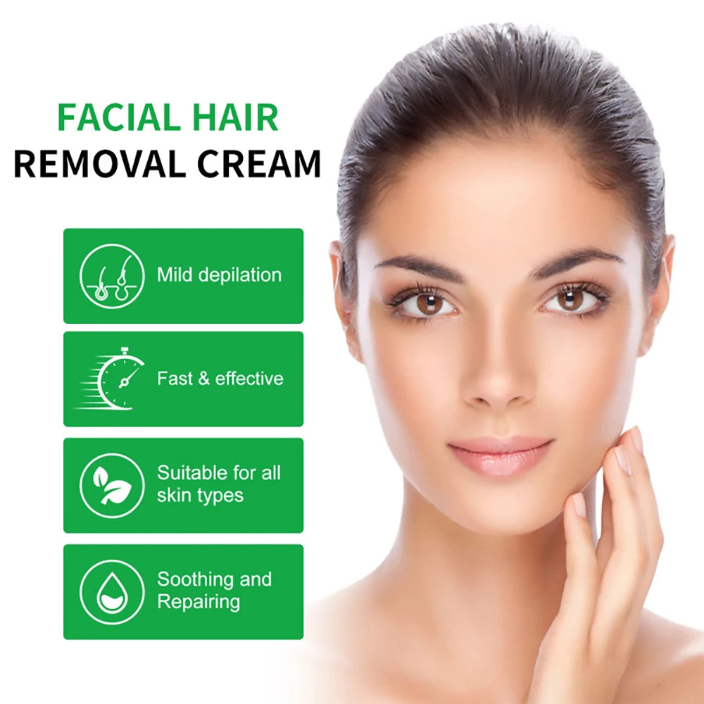 REAROYA Aloe Vera Hair Removal Cream 60g – Men & Women Hair Removal Cream Qst
