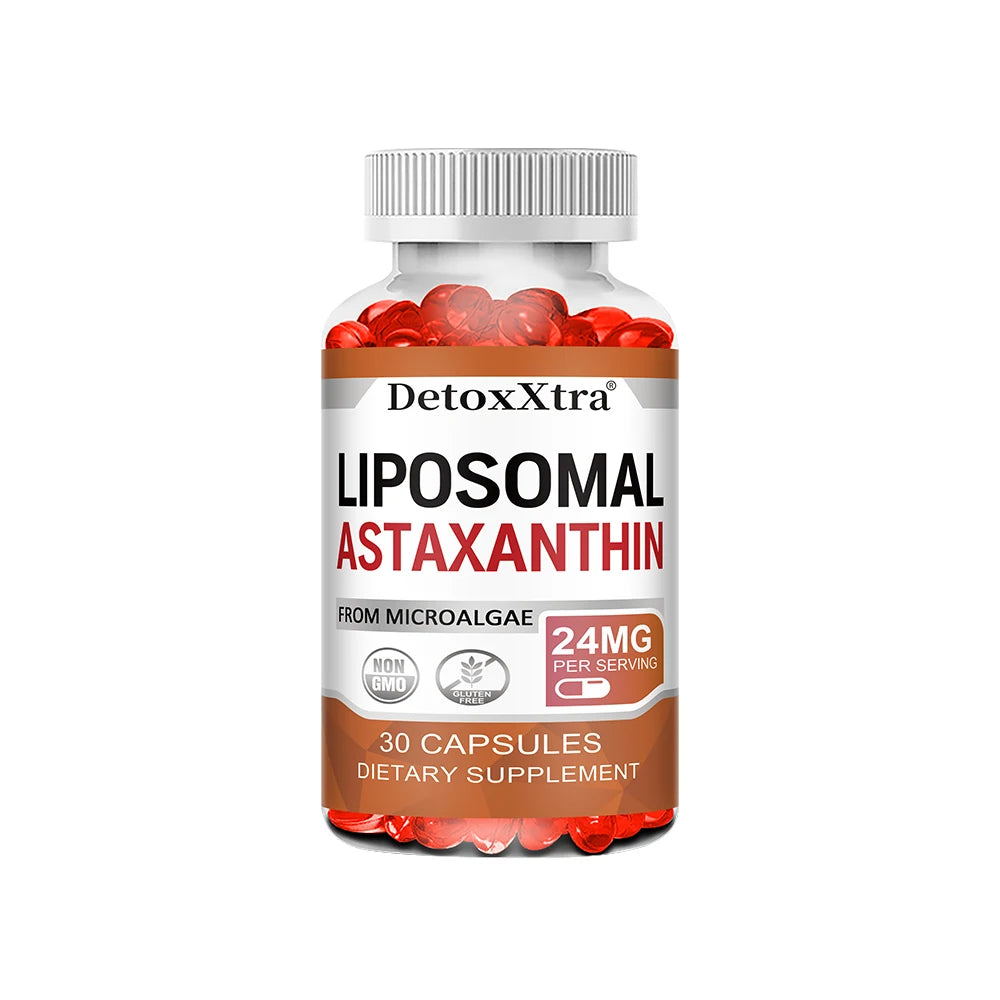 Liposomal Astaxanthin 24mg – High Absorption Antioxidant Capsules Antioxidant Supplement Qst 30 count-1 bottle