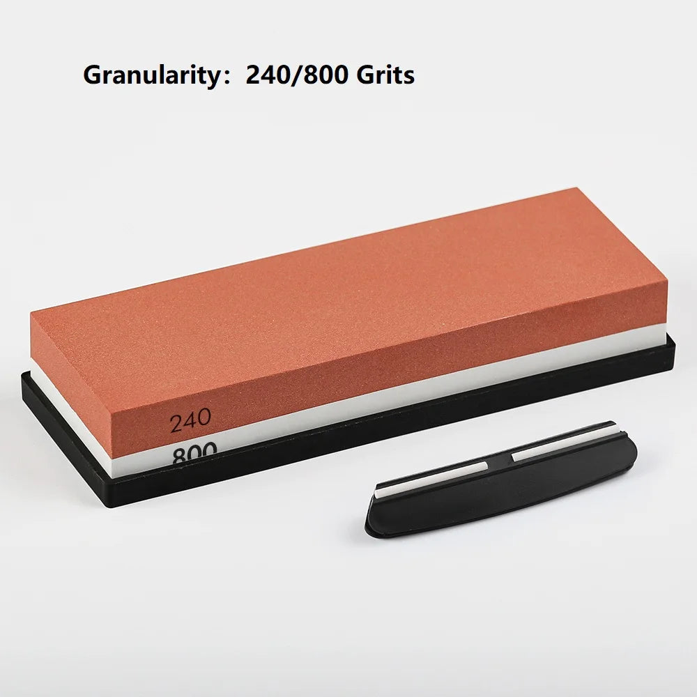 TURWHO Double-Sided Whetstone Set – Grit 240–10000 Whetstone Sharpener Qst 240 800 with angle L