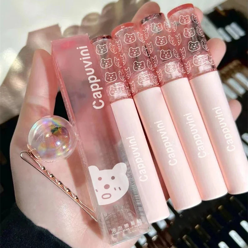 Mirror Water Lip Gloss – Cherry Pink Waterproof & Moisturizing Lip Gloss Qme