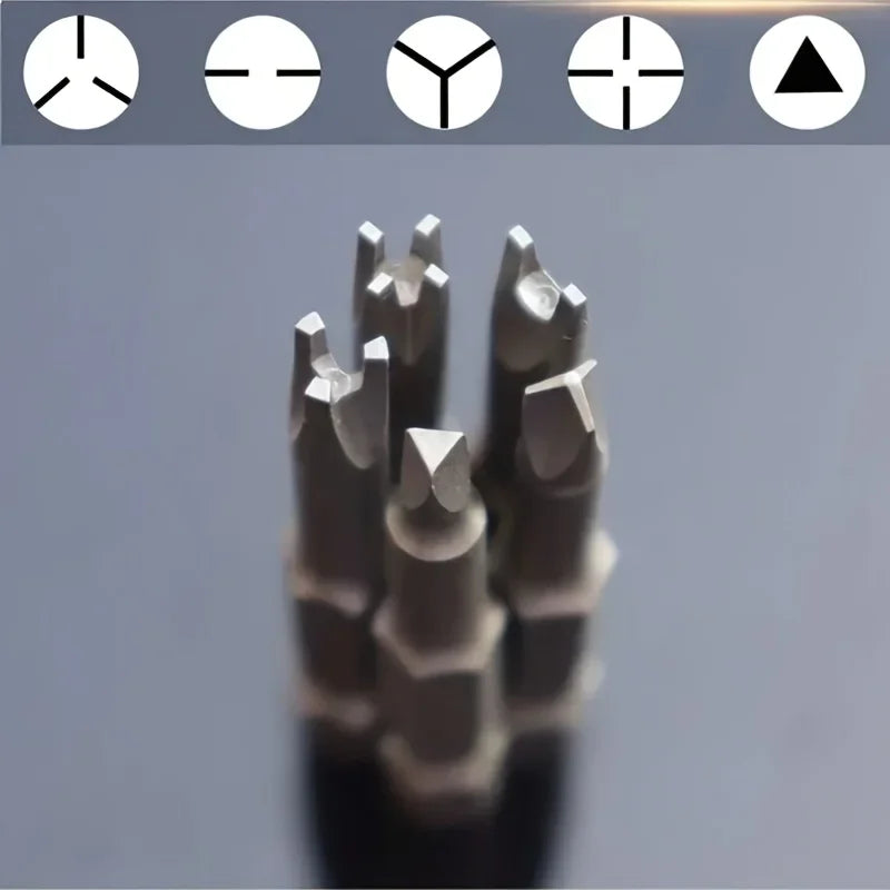 Special Shaped Screwdriver Set – U, Y, Triangle & Cross Tips Specialty Screwdriver Set Qme