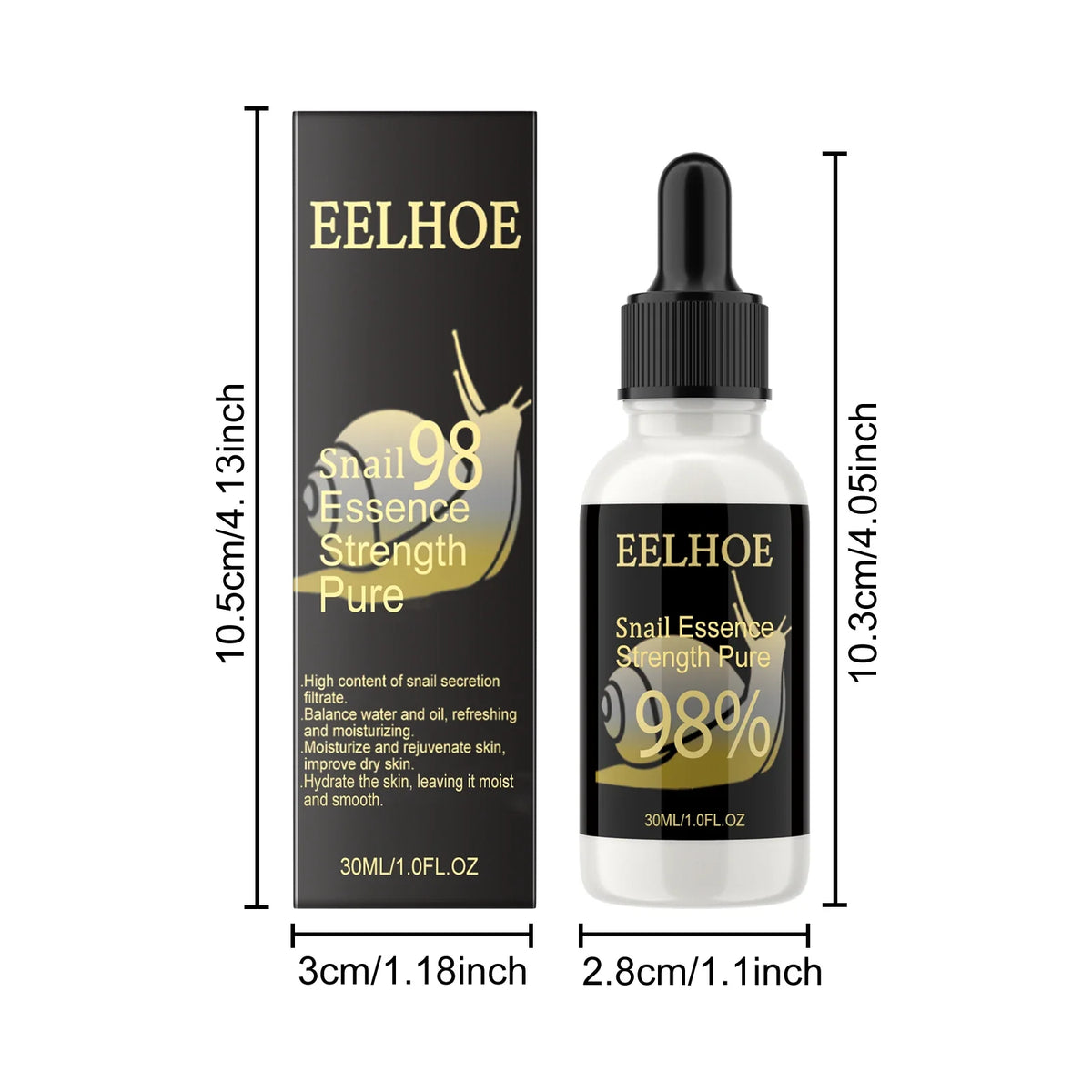 Snail Essence Serum – Moisturizing, Pore-Refining & Firming Facial Essence Serum Qme