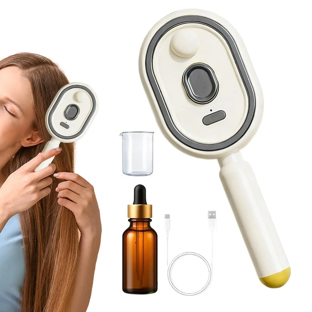 Rechargeable Steam Hair Brush – Detangling & Smoothing Comb Steam Hair Brush Qme
