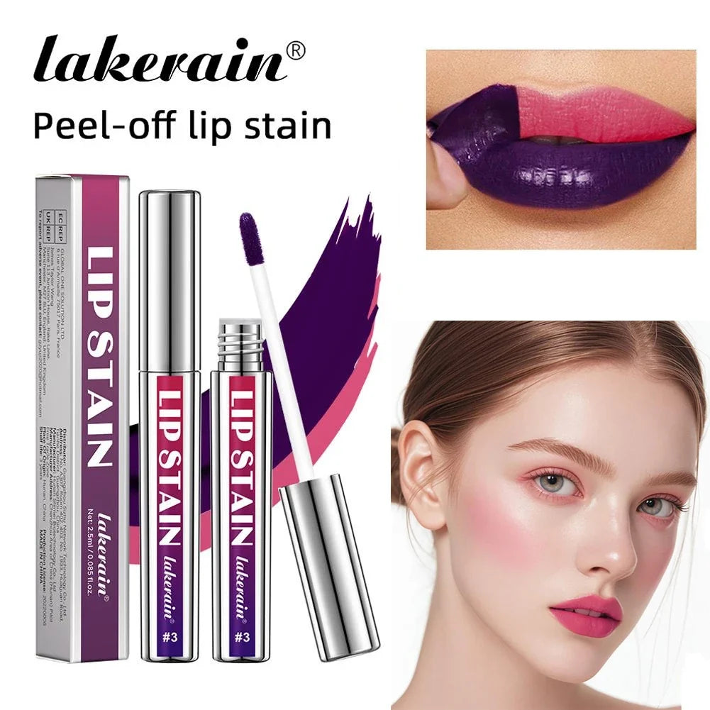Peel-Off Lip Liner Stain Gloss – Waterproof Long-Lasting Matte Peel-Off Lip Stain Qme