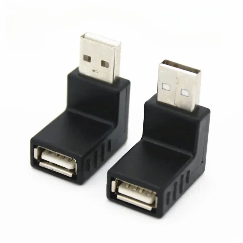 Mini USB 5-Pin 90° Right-Angle Adapter – Male to Female USB Angle Adapter Qme