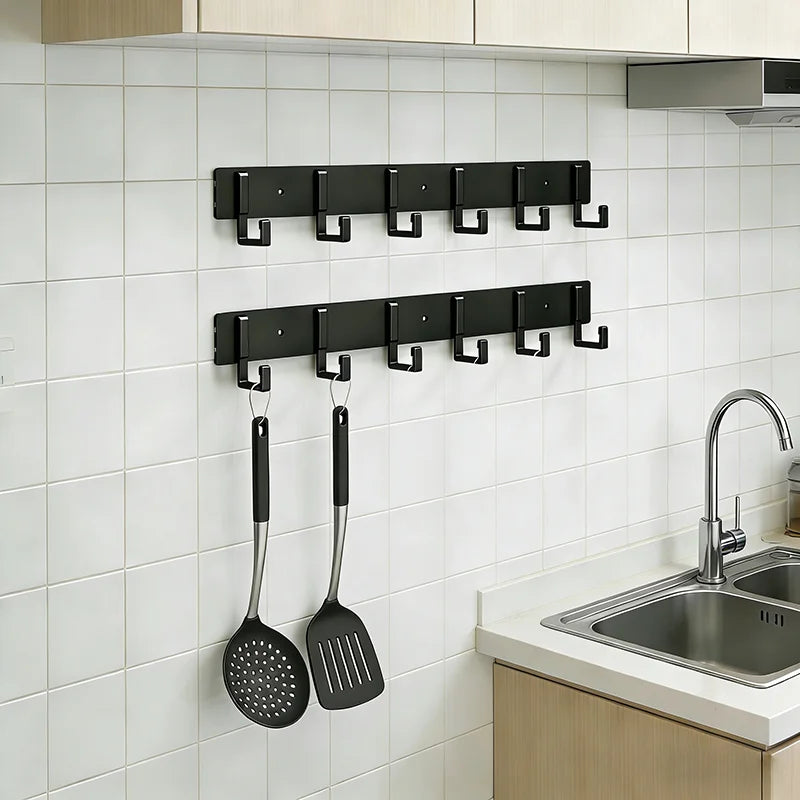 Reusable Aluminum Alloy Wall Hook | No-Drill Adhesive Mount Adhesive Wall Hook Qme
