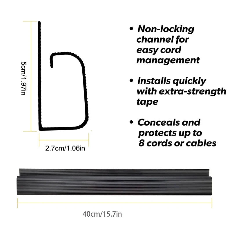 No-Drill Under Desk Cable Management Tray & Cord Organizer Cable Management Tray Qme