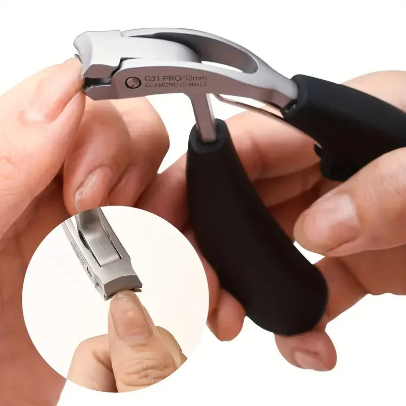 Curved Nail Clippers Extra Wide Mouth for Thick Toenails Nail Clippers Qme