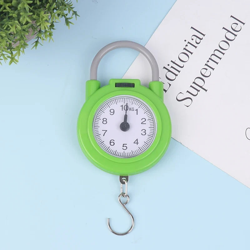 Portable Spring Luggage Scale – Compact Pocket Travel Scale Portable Luggage Scale Qme A2 green