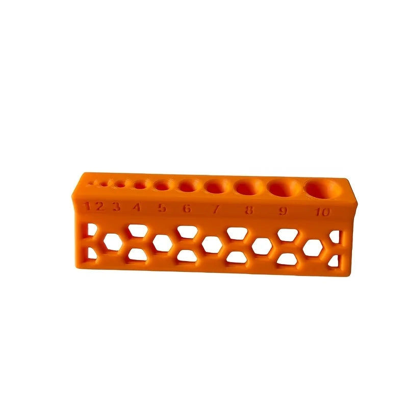 10-Hole PVC Pipe Drilling Guide – Drill Bit Alignment Fixture Drill Guide Fixture Qme orange