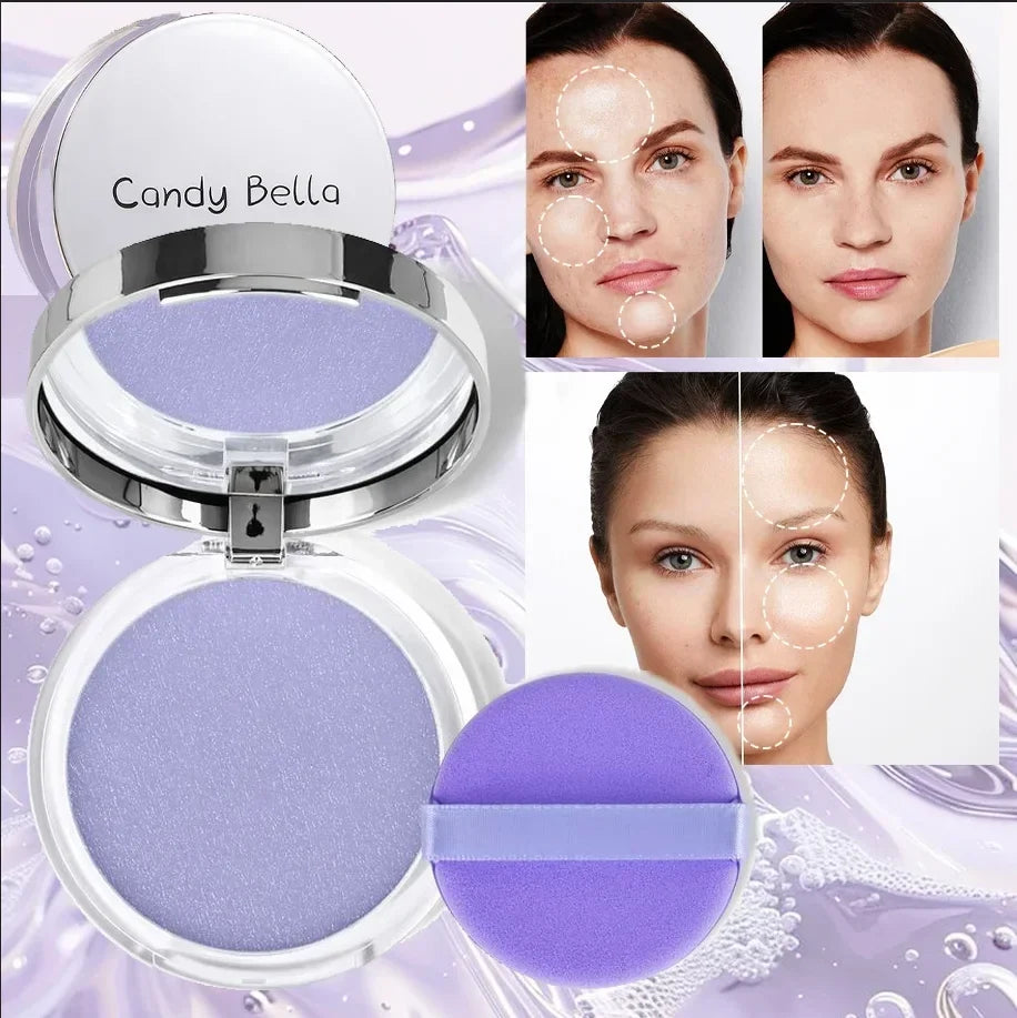 Lavender Pressed Powder – Matte Oil Control Full Coverage Pressed Face Powder Qme