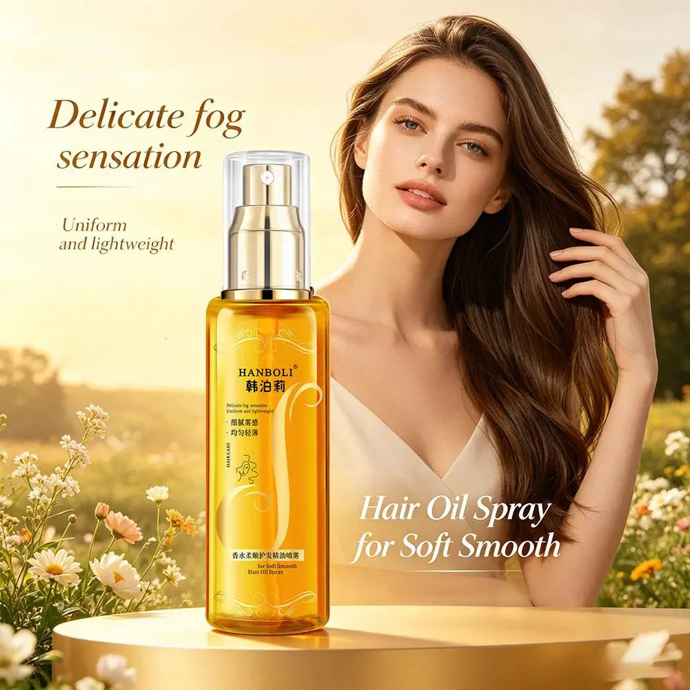 Essential Oil Hair Spray – Moisturizing & Softening Essence Leave-In Hair Spray Qme