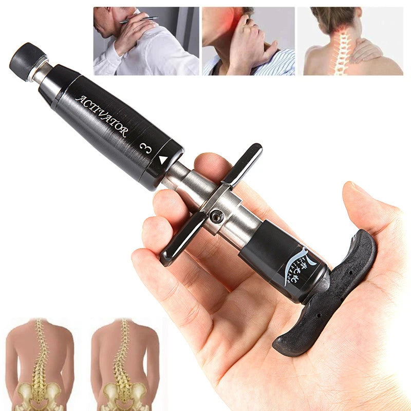 Vilnason 300N Manual Spinal Massager – Portable Stainless Steel Manual Body Massager Qst