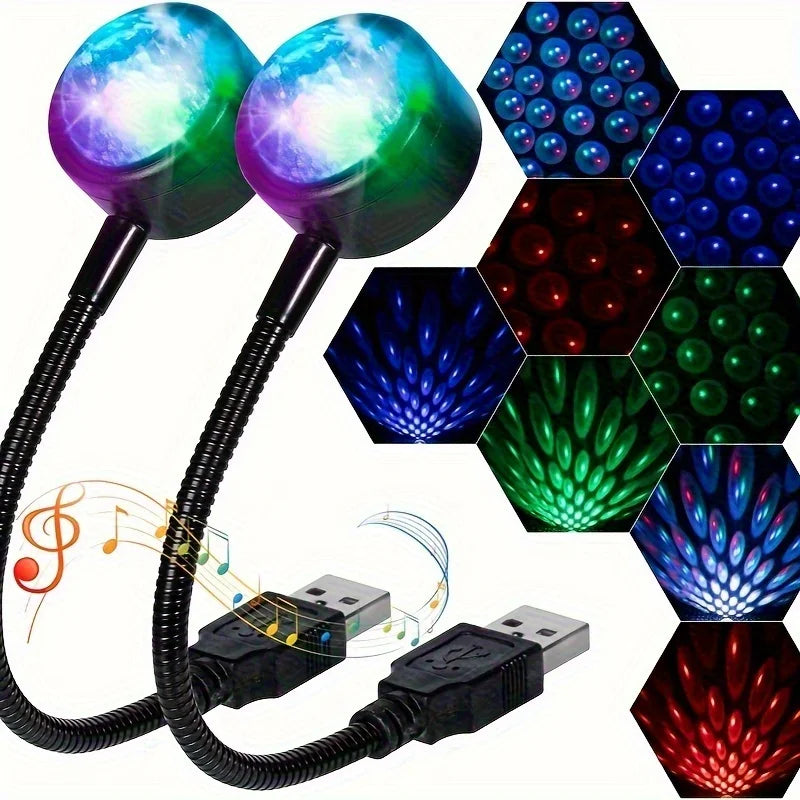 Magic Ball LED Car Interior Ceiling Light – Portable & Adjustable Car Interior Light Qme