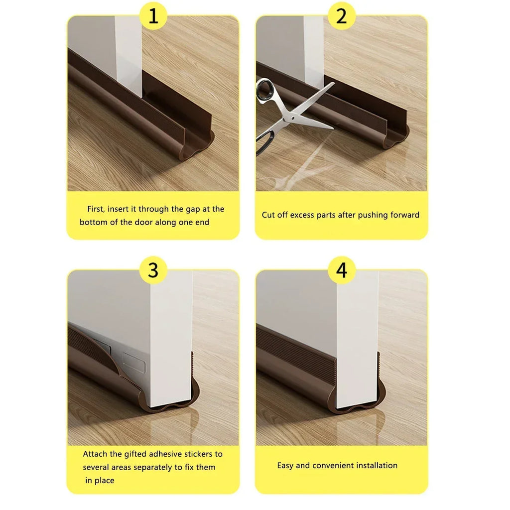 PVC Door Bottom Seal Strip – Draft Stopper & Weatherstrip Door Weatherstrip Seal Qme
