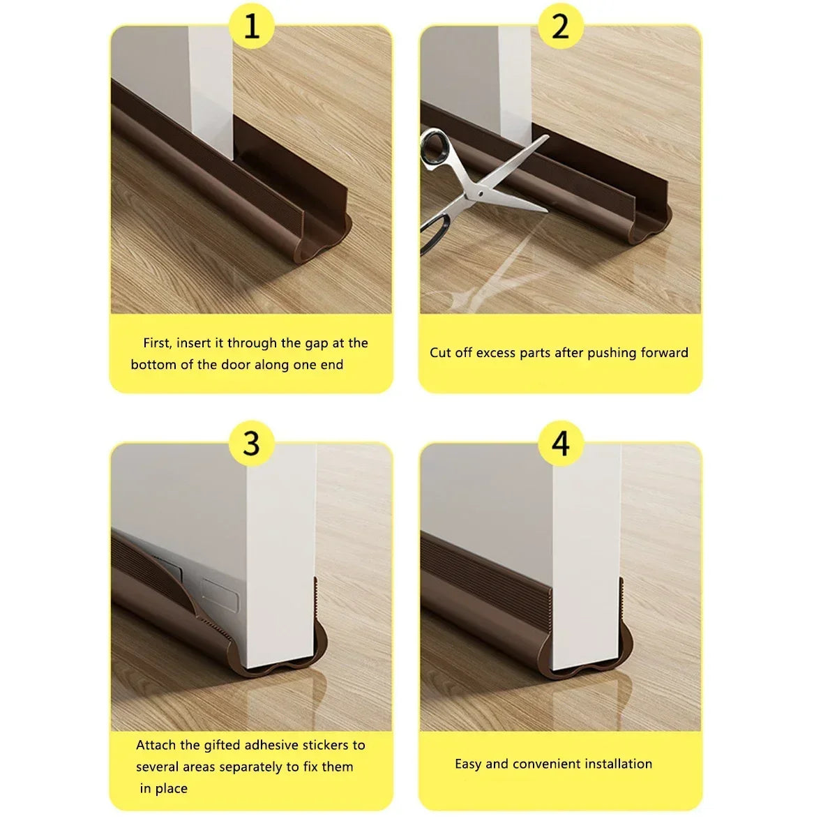 PVC Door Bottom Seal Strip – Draft Stopper & Weatherstrip Door Weatherstrip Seal Qme