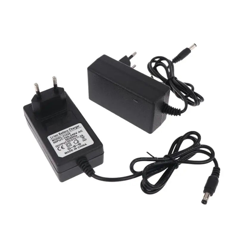 21V Lithium Battery Charger 1A/2A for 18V Tools – EU Plug Battery Charger Qme
