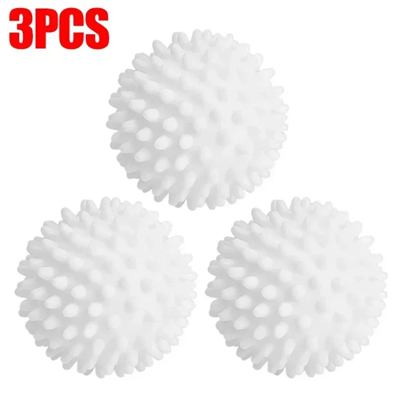 Reusable Anti-Winding Laundry Dryer Balls | 11 Colors, 6.5cm Laundry Dryer Balls Qme White 3pcs