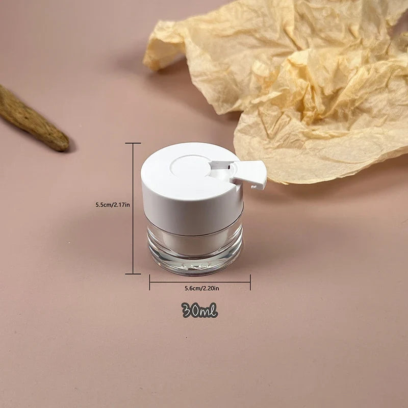 Refillable Airless Pump Lotion Bottle & Acrylic Cream Jar Cosmetic Storage Jar Qme