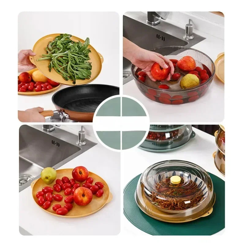 Multi-Layer Insulated Transparent Food Cover – Dust-Proof Food Cover Qme
