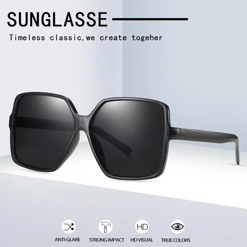Vintage Square Sunglasses – Big Frame Unisex Retro Shades Retro Sunglasses Qme