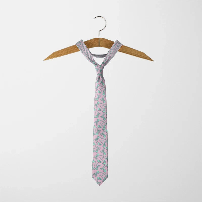 Funny Skeleton 3D Print Necktie – Unisex Novelty Tie Novelty Necktie Qme
