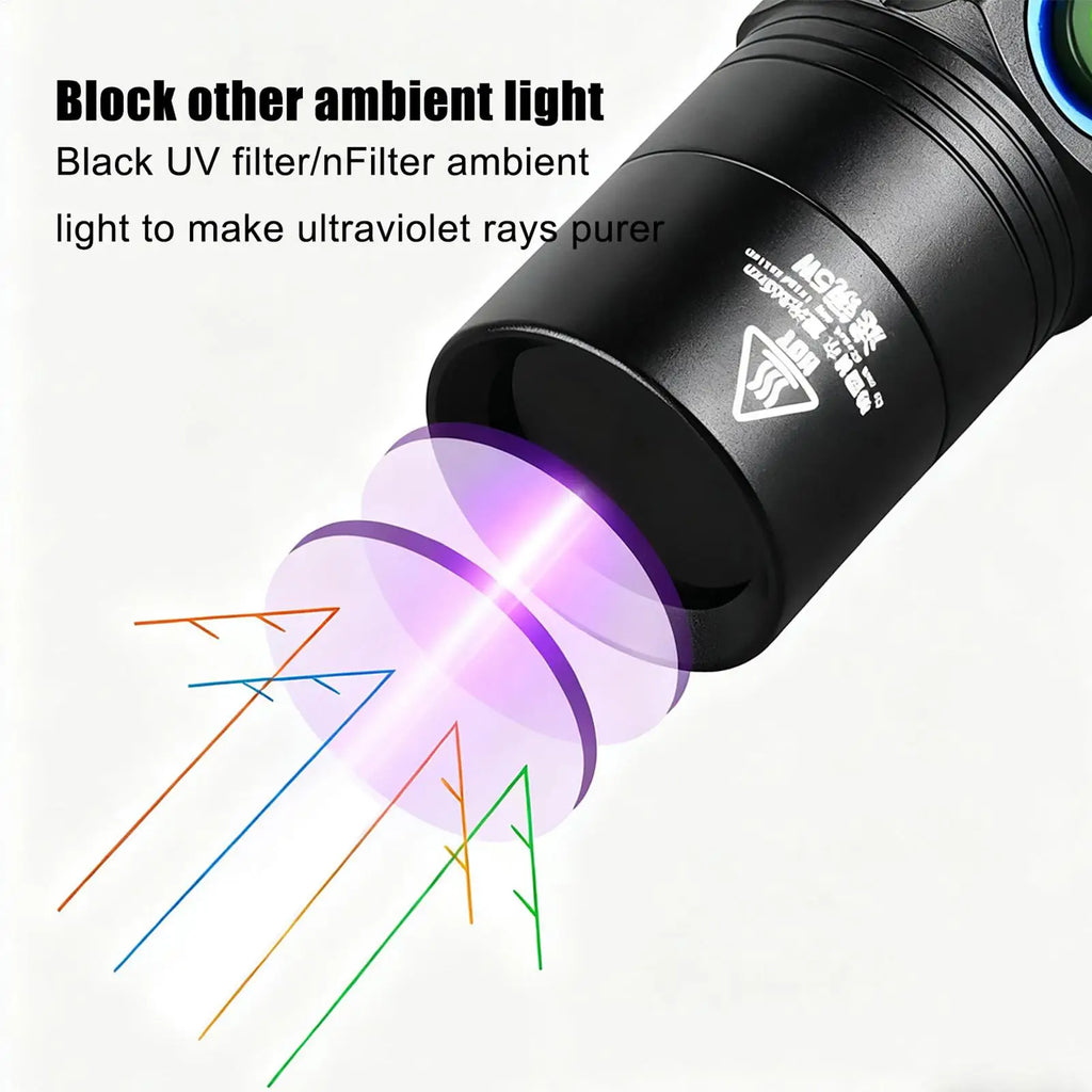 UV Black Light Flashlight – Pet Stain & Urine Detector UV Pet Stain Detector Qme