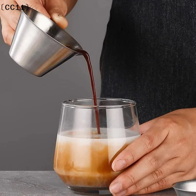 304 Stainless Steel Coffee Measuring Cup | Espresso Shot Cup Espresso Measuring Cup Qme