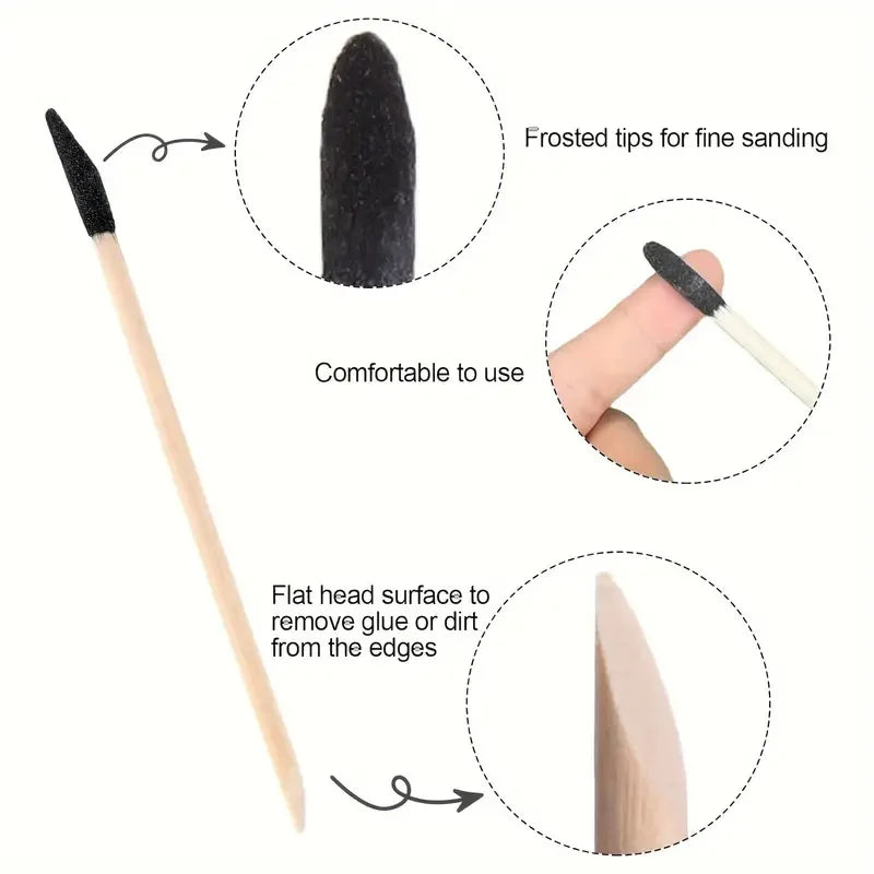 10-Pack Precision Sanding Sticks | Aluminium Oxide Craft Tools Craft Sanding Sticks Qme