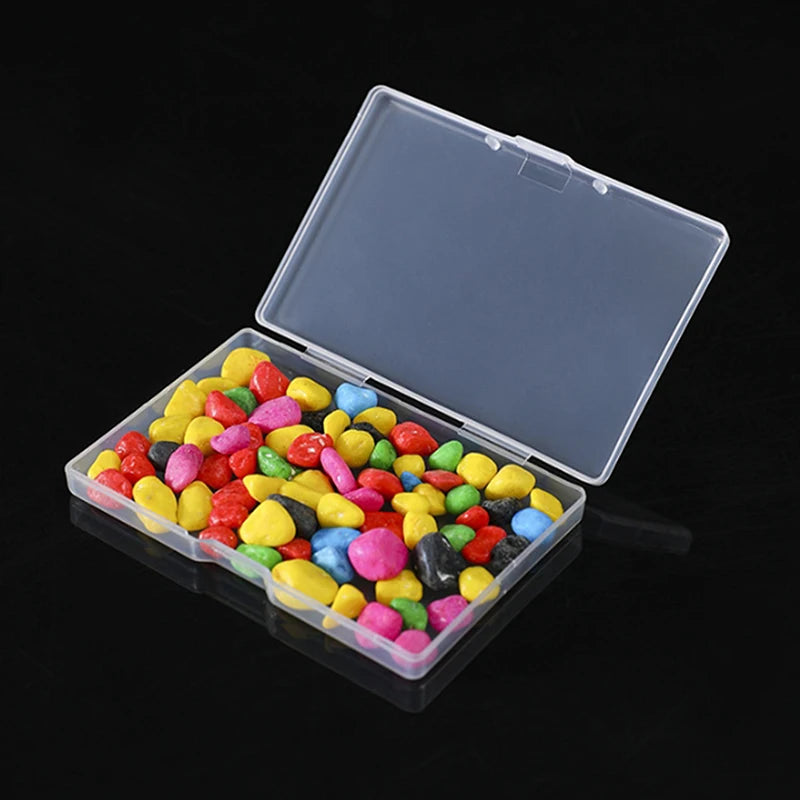 10-Pack Clear Rectangular Plastic Storage Boxes – Small Items Plastic Storage Boxes Qst