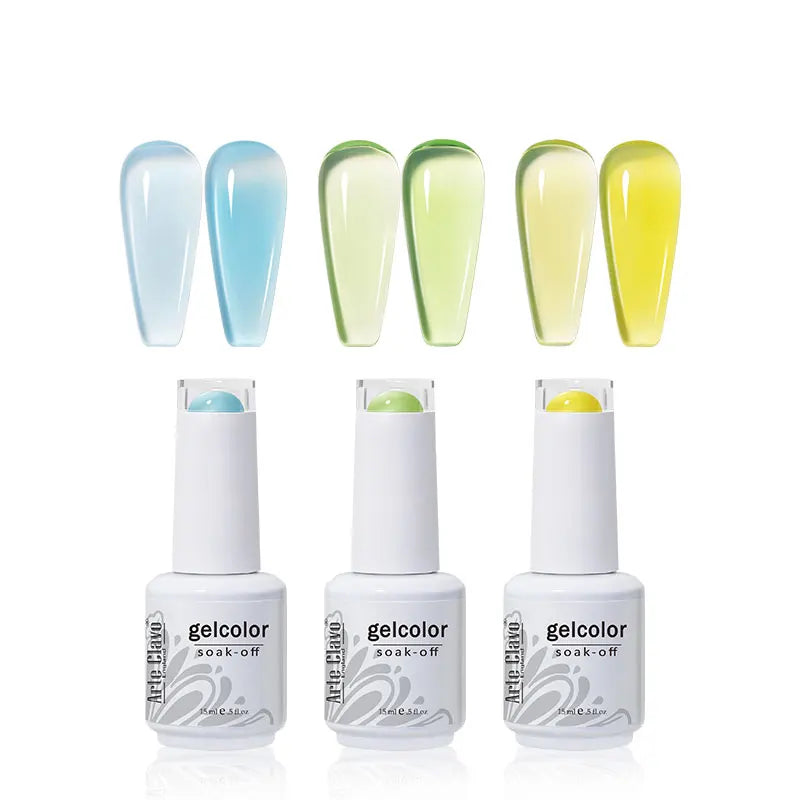 Arte Clavo UV LED Gel Nail Polish 15ml – 31 Colors, Soak Off Gel Nail Polish Qme