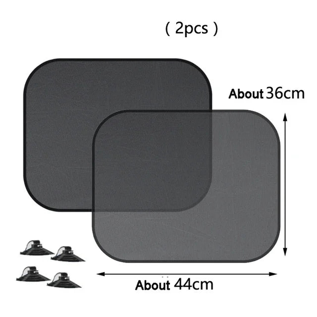 Universal Foldable Car Windshield Sunshade Visor – 25x15in Car Windshield Sunshade Qme 2Pcs Rear Seat Side