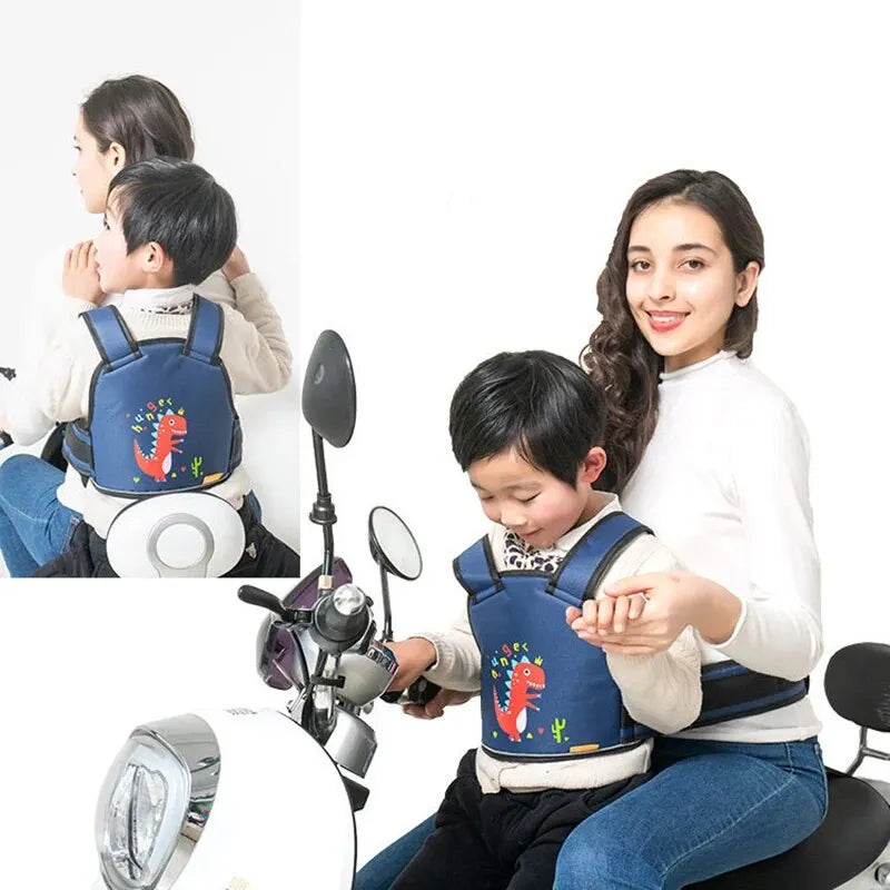 Kids Safety Seat Belt Strap – Electric Car, Bike & Motorcycle Kids Safety Strap Qme