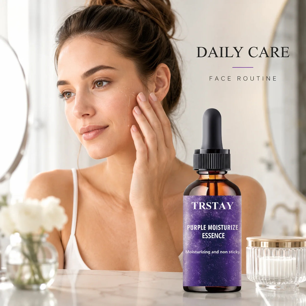 TRSTAY Purple Tone Refreshing Face Serum – All Skin Types Face Serum Qst
