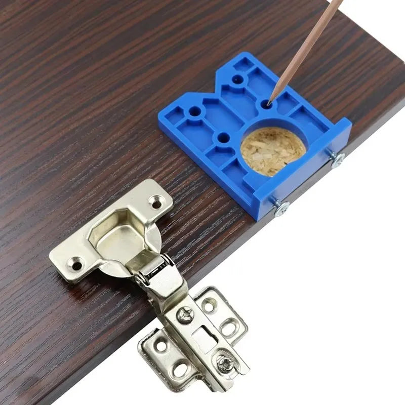 35mm Hinge Hole Drill Bit Jig | Cabinet Door Woodworking Tool Hinge Drill Bit Jig Qme